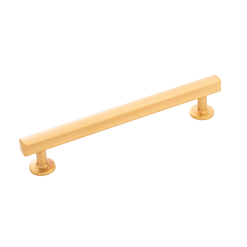 Woodward Pull 6-5/16 Inch (160mm) Center to Center Brushed Golden Brass