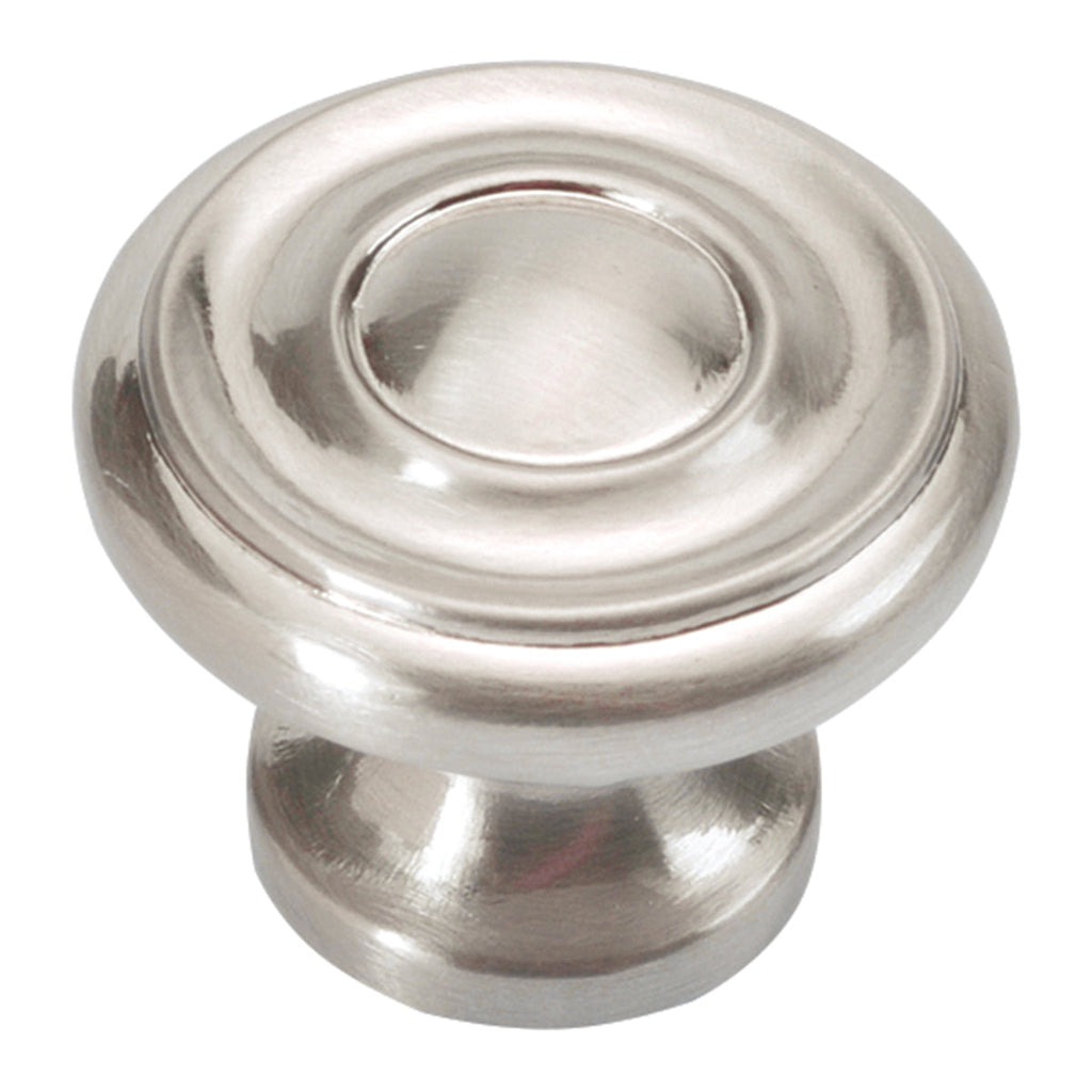 Cottage Knob 1-1/4 Inch Diameter Satin Nickel Finish
