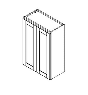 Hampton Pewter 24 in. Wide x 12 in. Deep x 30 in. Tall - Wall Shaker Cabinet
