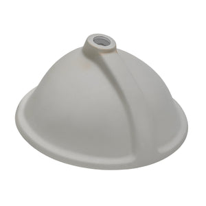 Ruvati Vanity 19 x 16 Undermount White Oval Porcelain Ceramic with Overflow