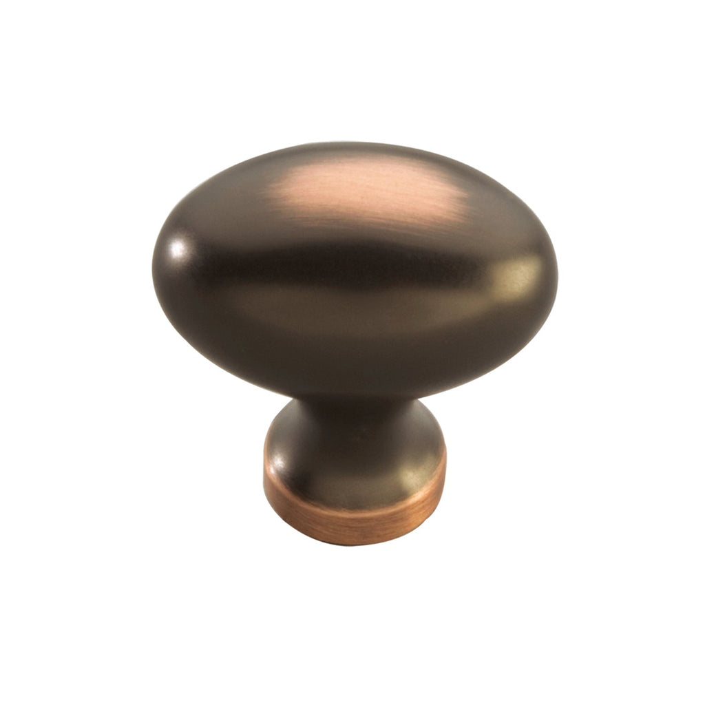 Williamsburg Knob 1-1/4 Inch X 13/16 Inch Oil-Rubbed Bronze Highlighted Finish