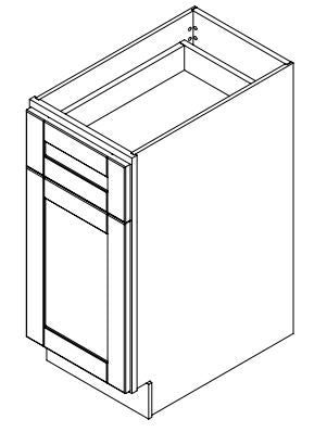 Platinum Grey 15 in. Wide x 24 in. Deep x 34.5 in. Tall - Base Shaker Cabinet