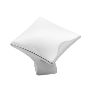 Twist Knob 1-1/4 Inch Square Polished Nickel