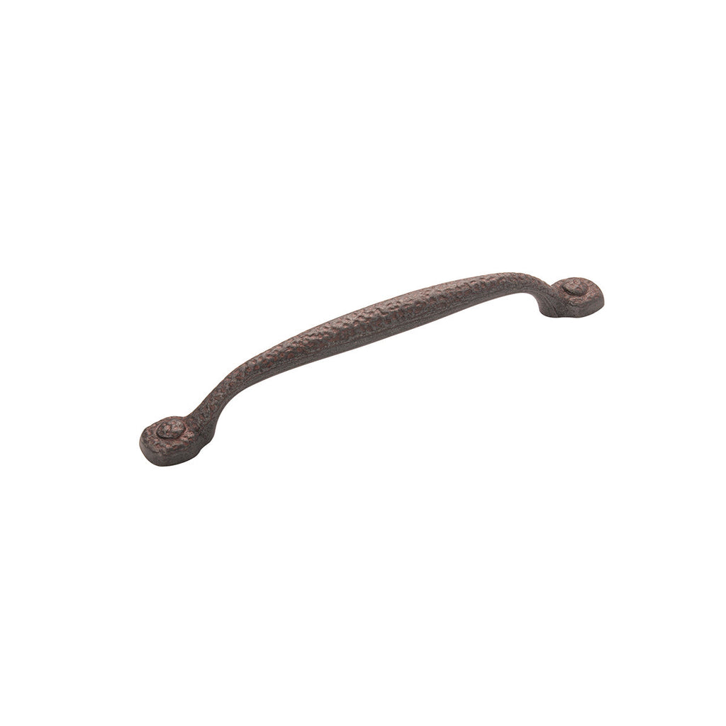 Refined Rustic Pull 6-5/16 Inch (160mm) Center to Center Rustic Iron Finish