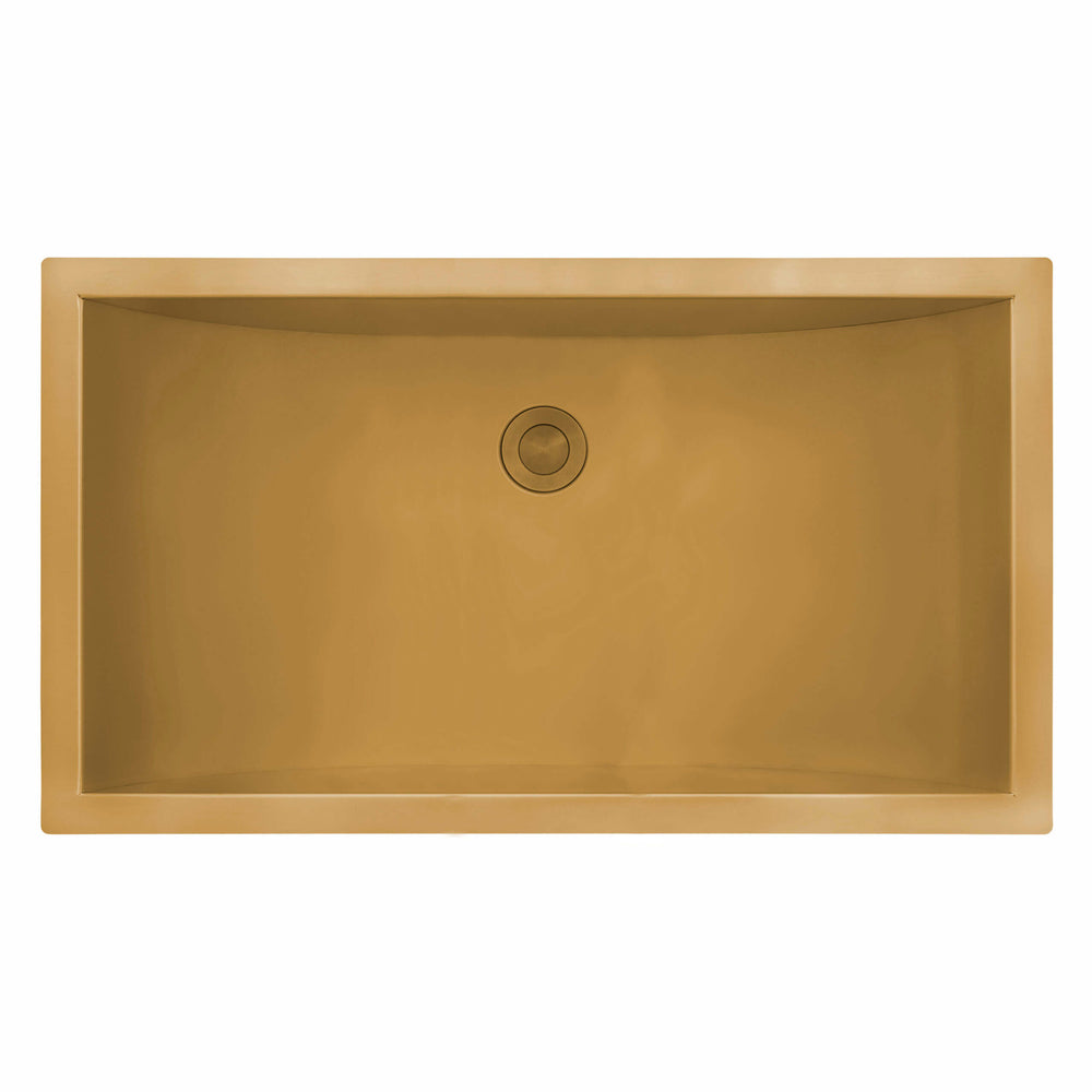 34 x 14 inch Brushed Stainless Steel   Sink Undermount