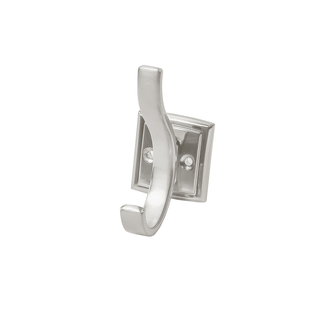 Dover Hook 3/4 Inch Center to Center Satin Nickel Finish