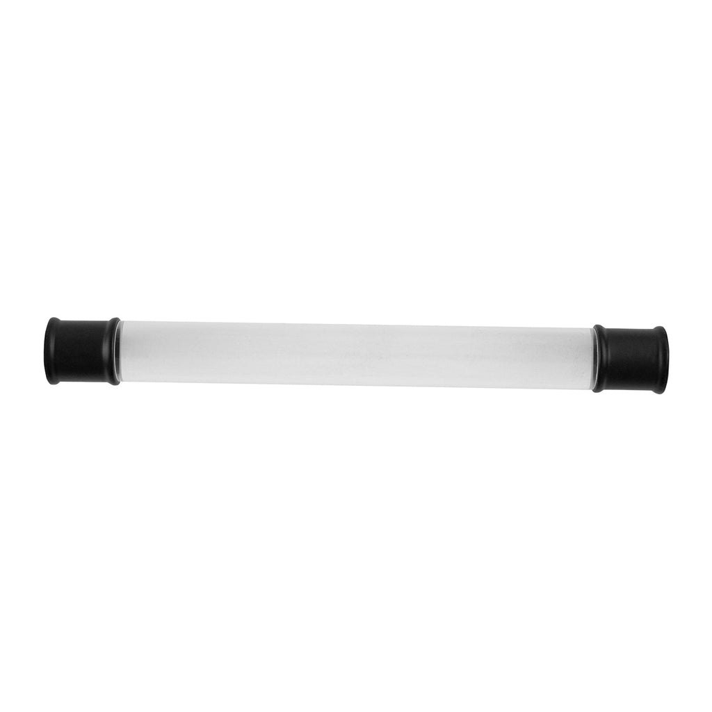 Midway Pull 6-5/16 Inch (160mm) Center to Center Crysacrylic with Matte Black Finish