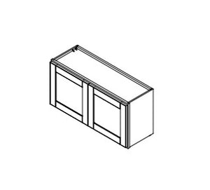 Hampton Pewter 36 in. Wide x 12 in. Deep x 12 in. Tall - Wall Sahker Cabinet