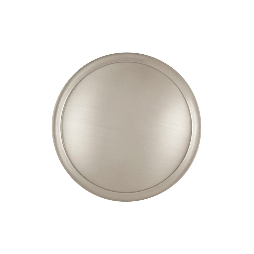 Williamsburg Knob 1-1/4 Inch Diameter Satin Nickel Finish