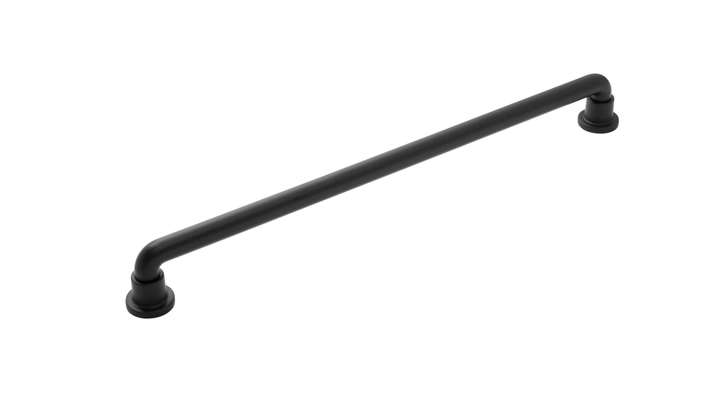 Urbane Appliance Pull 18 Inch Center to Center Matte Black Finish