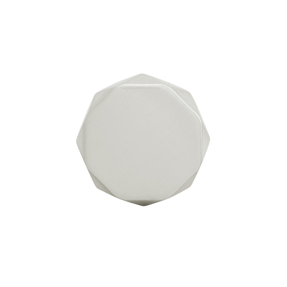 Karat Knob 1-1/4 Inch Diameter Satin Nickel Finish