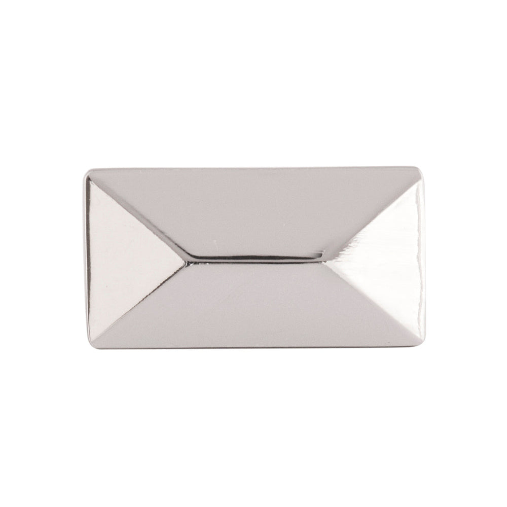 Bungalow Knob 1-3/4 Inch x 15/16 Inch Polished Nickel