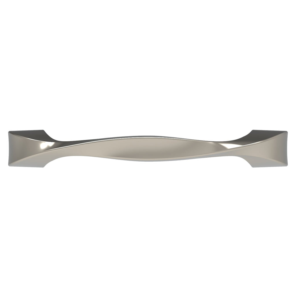 Twist Pull 3-3/4 Inch (96mm) Center to Center Polished Nickel Finish