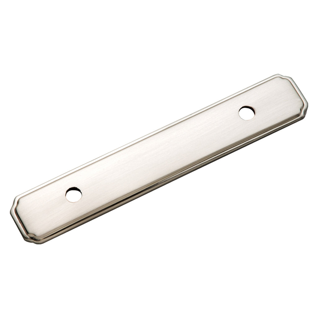 Manor House Backplate 3 Inch Center to Center Satin Nickel Finish