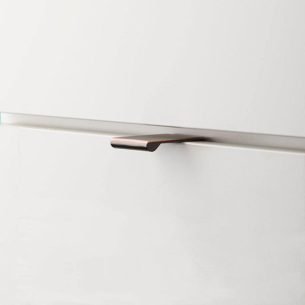 Rockford Finger Pull 1 Inch Center to Center Oil-Rubbed Bronze Highlighted Finish