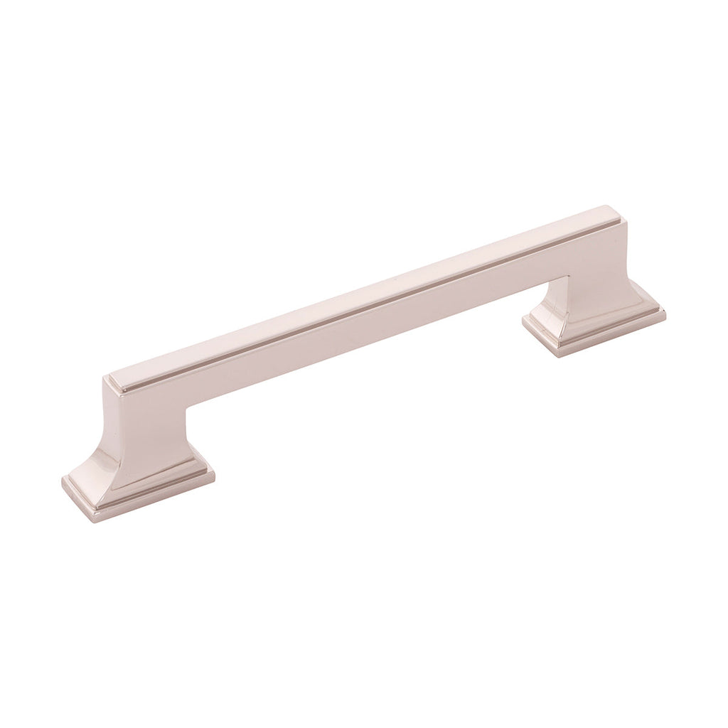 Brownstone Pull 5-1/16 Inch (128mm) Center to Center Polished Nickel Finish
