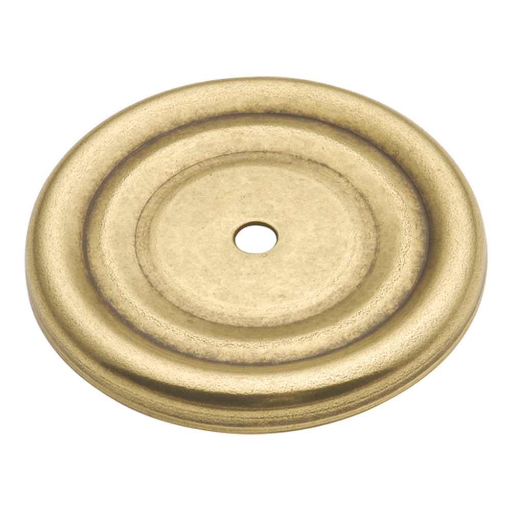 Manor House Backplate Knob 1-7/8 Inch Diameter Lancaster Hand Polished