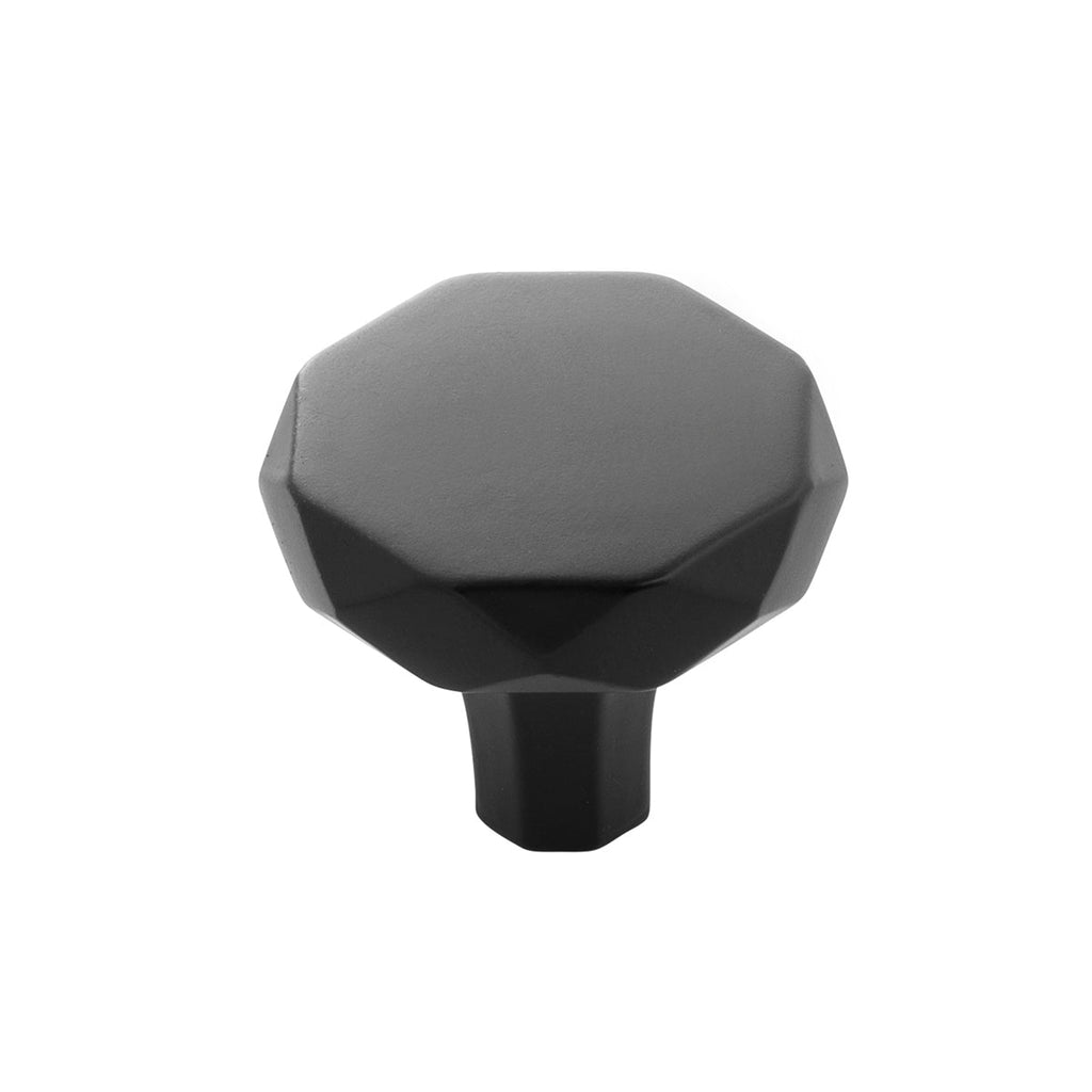 Karat Knob 1-1/4 Inch Diameter Matte Black Finish