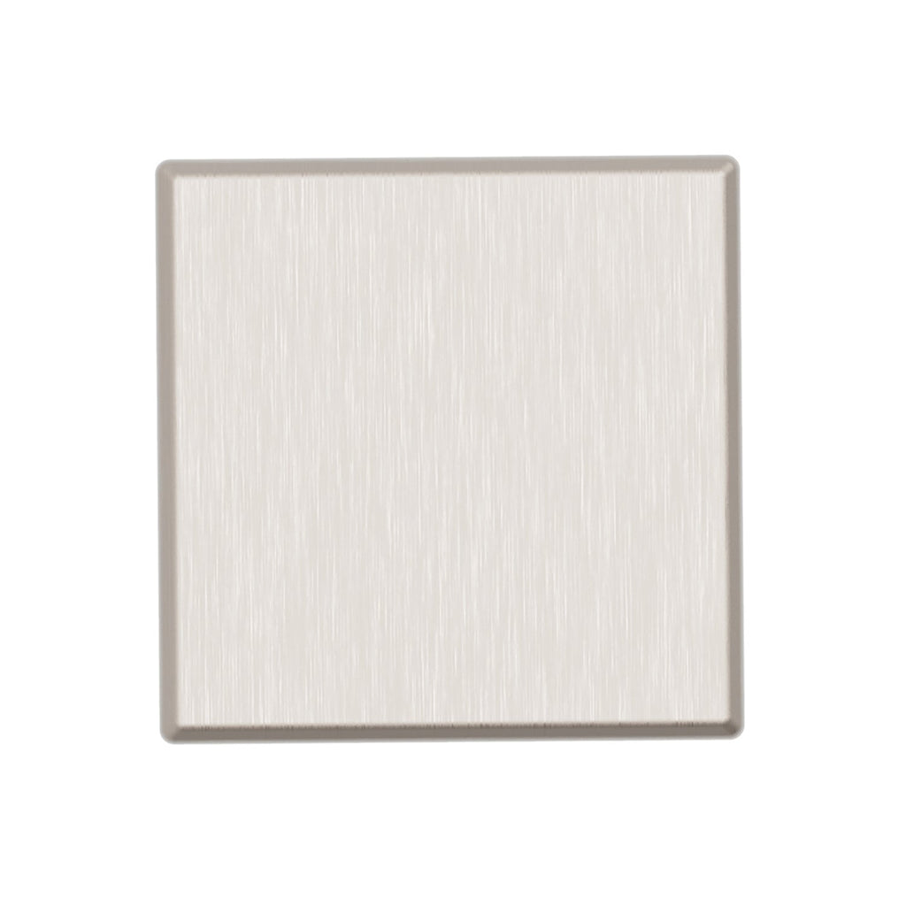 Worthington Knob 1-3/16 Inch Square Satin Nickel Finish (10 Pack)