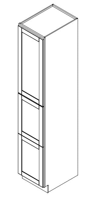 Hampton Pewter 18 in. Wide x 24 in. Deep x 96 in. Tall - Pantry Shaker Cabinet