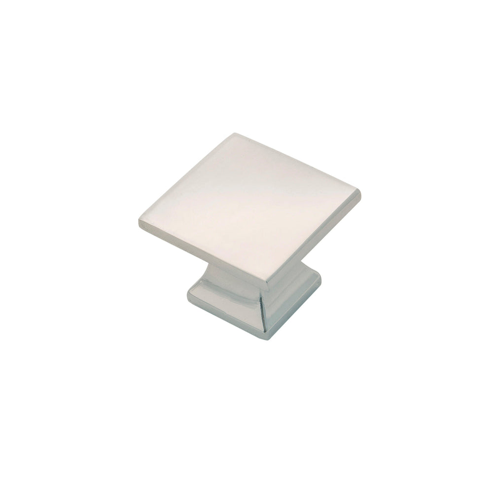 Studio Knob 1-1/4 Inch Square Polished Nickel