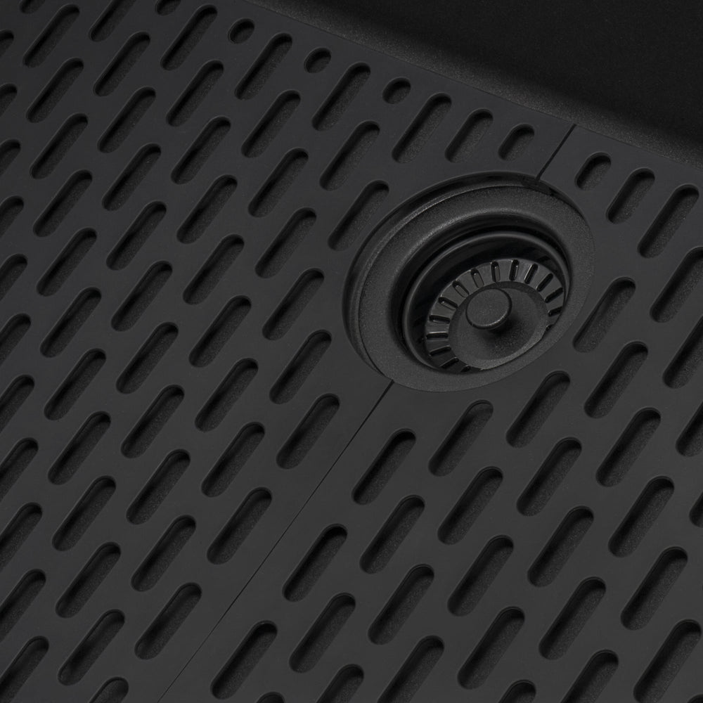 Silicone Bottom Grid Sink Mat for RVG1302 and RVG2302 Sinks Black