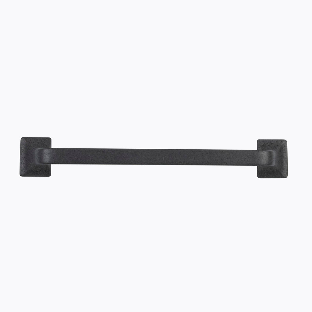 Forge Pull 6-5/16 Inch (160mm) Center to Center Black Iron Finish