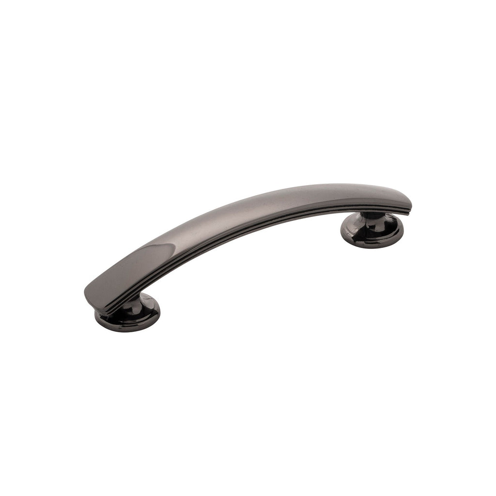 American Diner Pull 3-3/4 Inch (96mm) Center to Center Black Nickel Finish