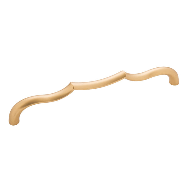 Trellis Pull 7-9/16 Inch (192mm) Center to Center Brushed Golden Brass