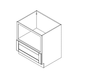 Annapolis Blue 30 in. Wide x 24 in. Deep x 34.5 in. Tall - Microwave Base Shaker Cabinet