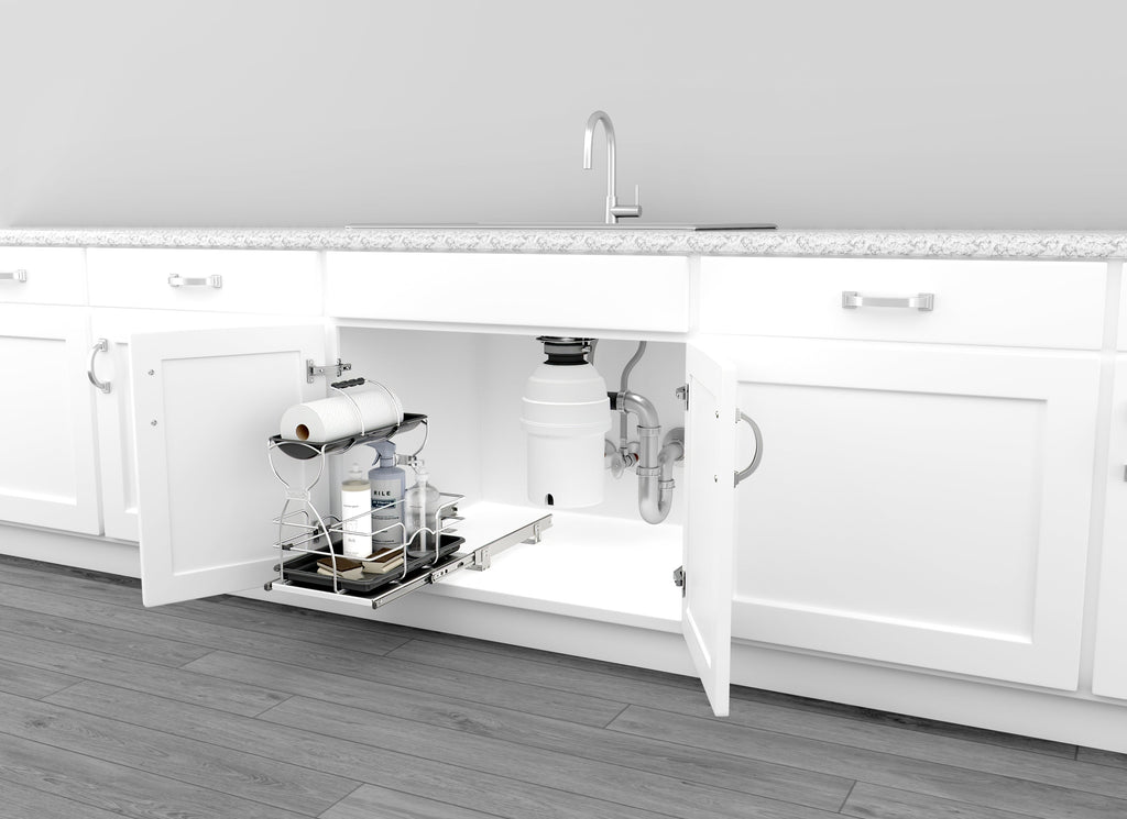 Undersink Chrome Caddy Storage