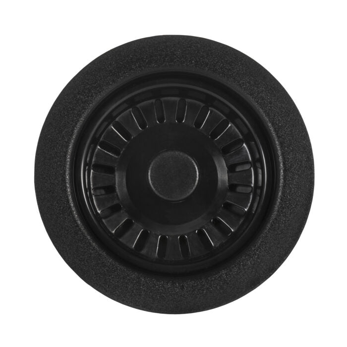 Kitchen Sink Basket Strainer Drain Assembly Matte Black