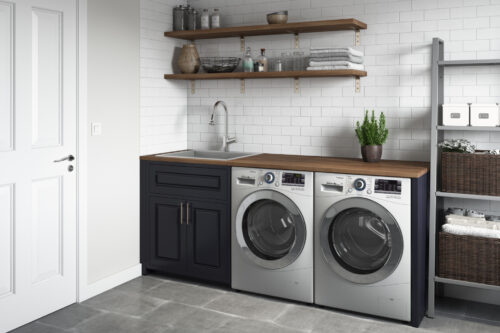 Topmount Laundry 22" x 22" x 12" Deep Utility Sink 16 Gauge Stainless Steel