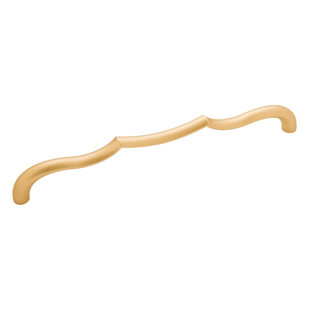 Trellis Pull 8-13/16 Inch (224mm) Center to Center Brushed Golden Brass