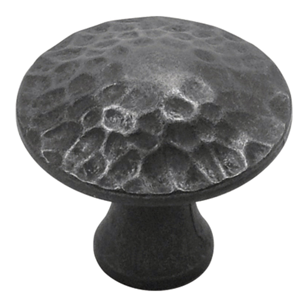 Craftsman Knob 1-1/4 Inch Diameter Black Iron