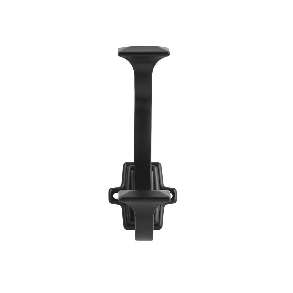 Bungalow Signature Hook 1-1/2 Inch Center to Center Matte Black Finish