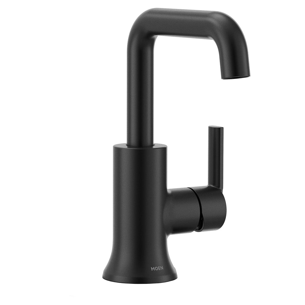 MOEN® Zyla™  One-Handle Matte Black High-Arc Bathroom Faucet