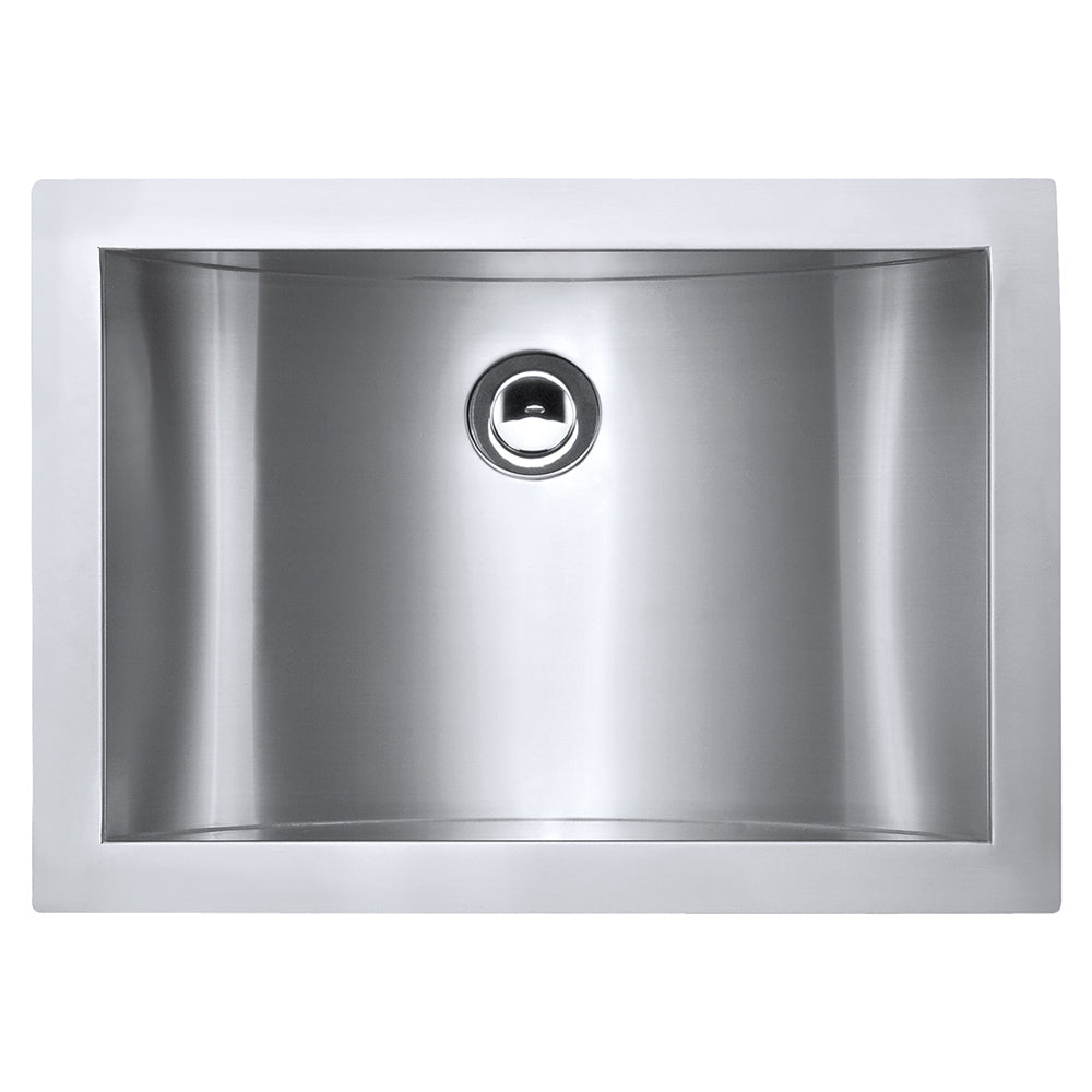 16 x 11 '' Brushed Stainless Steel Rectangular Bathroom Sink Undermount