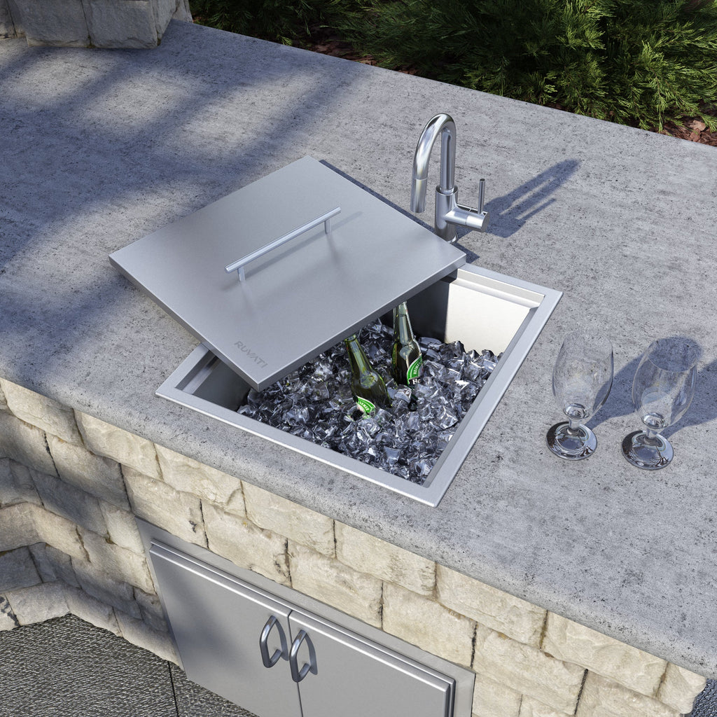 Outdoor Topmount 21x20 Ice Chest Sink