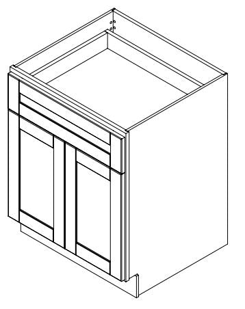 Spring Hill Hickory 27 in. Wide x 24 in. Deep x 34.5 in. Tall - Base Shaker Cabinet