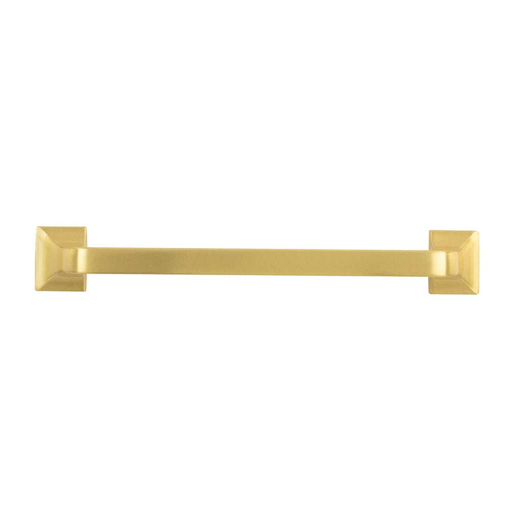 Forge Pull 6-5/16 Inch (160mm) Center to Center Brushed Golden Brass Finish