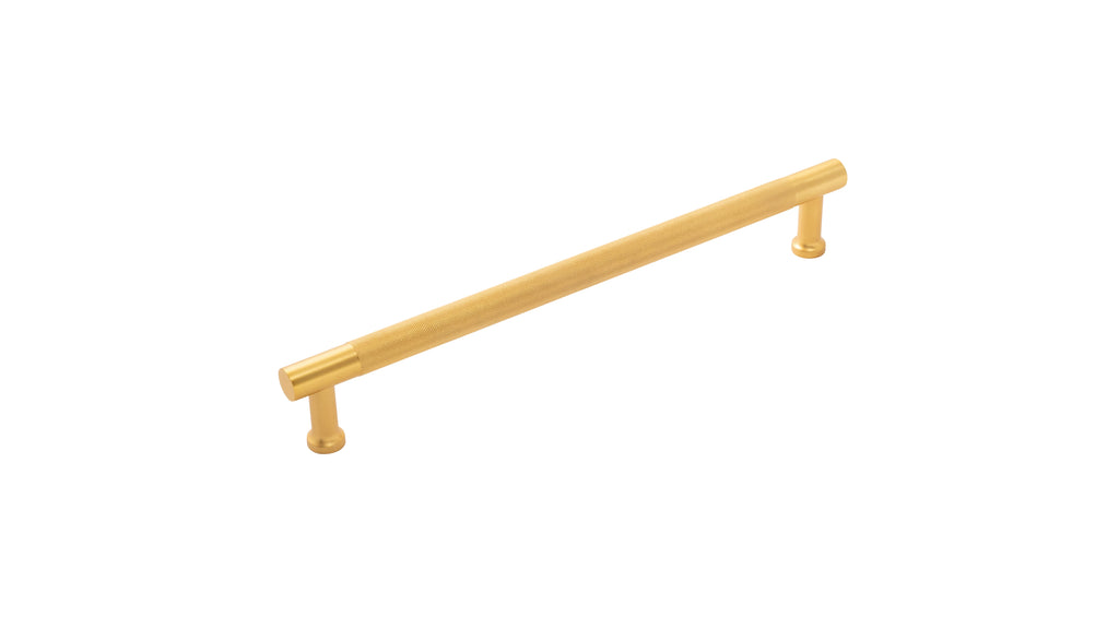 Verge Appliance Pull 12 Inch Center to Center Brushed Golden Brass Finish