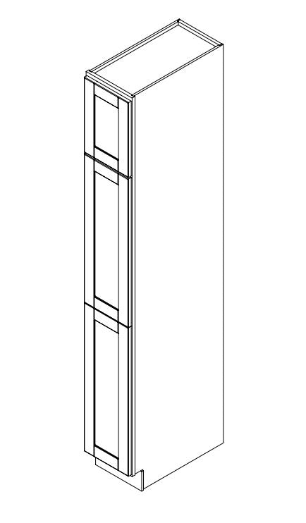 Platinum Grey Shaker 12 in. x 24 in. x 90 in. Utility Cabinet