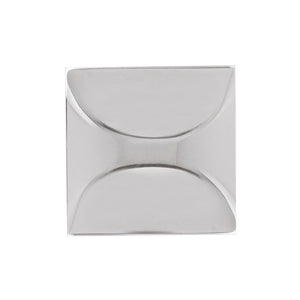 Crest Knob 1-1/4 Inch Square Chrome