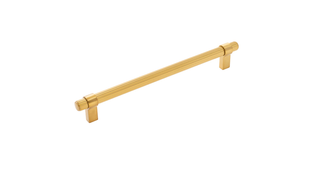 Sinclaire Appliance Pull 12 Inch Center to Center Brushed Golden Brass Finish