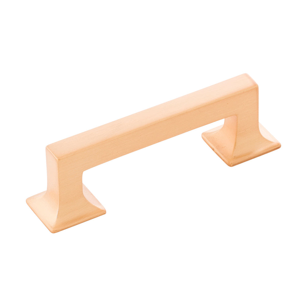 Studio Pull 3 Inch Center to Center Brushed Golden Brass