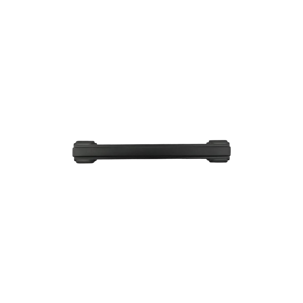 Bridges Pull 3-3/4 Inch (96mm) Center to Center Matte Black Finish
