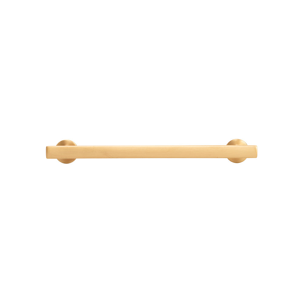 Woodward Pull 6-5/16 Inch (160mm) Center to Center Brushed Golden Brass Finish