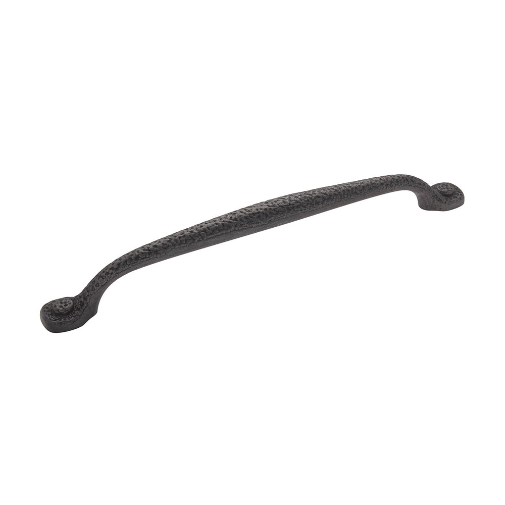 Refined Rustic Pull 8-13/16 Inch (224mm) Center to Center Black Iron