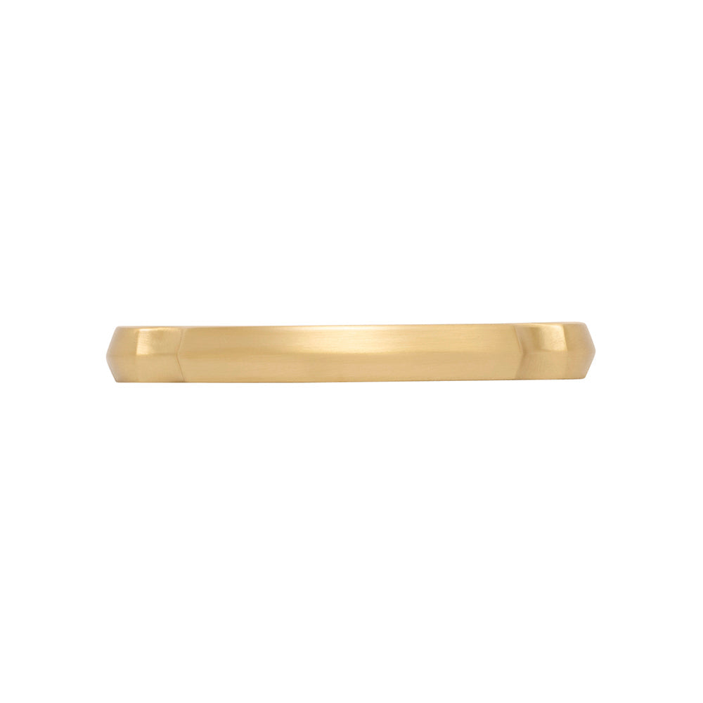 Veranda Pull 3-3/4 Inch (96mm) Center to Center Brushed Golden Brass Finish